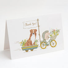 Load image into Gallery viewer, Australian Shepherd Red Merle Greeting Cards -  Blank Note Cards – 8-Pack of Artist-Designed Cards with Envelopes
