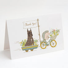 Load image into Gallery viewer, Boxer Brindle Cropped Ears Greeting Cards -  Blank Note Cards – 8-Pack of Artist-Designed Cards with Envelopes