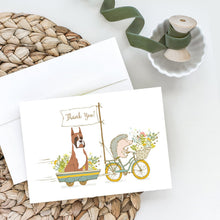 Load image into Gallery viewer, Boxer Flashy Fawn Cropped Ears Greeting Cards -  Blank Note Cards – 8-Pack of Artist-Designed Cards with Envelopes