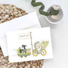 Load image into Gallery viewer, Chihuahua Black Jacket Greeting Cards -  Blank Note Cards – 8-Pack of Artist-Designed Cards with Envelopes