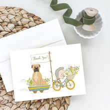 Load image into Gallery viewer, Mastiff Greeting Cards -  Blank Note Cards – 8-Pack of Artist-Designed Cards with Envelopes