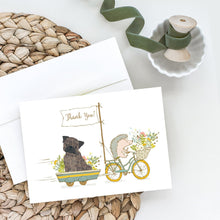 Load image into Gallery viewer, Pug Brindle Greeting Cards -  Blank Note Cards – 8-Pack of Artist-Designed Cards with Envelopes