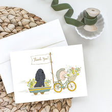 Load image into Gallery viewer, Cocker Spaniel Black Greeting Cards -  Blank Note Cards – 8-Pack of Artist-Designed Cards with Envelopes