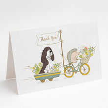 Load image into Gallery viewer, Springer Spaniel Brown Greeting Cards -  Blank Note Cards – 8-Pack of Artist-Designed Cards with Envelopes