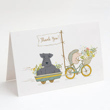 Load image into Gallery viewer, Lakeland Terrier Greeting Cards -  Blank Note Cards – 8-Pack of Artist-Designed Cards with Envelopes