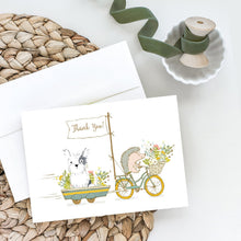 Load image into Gallery viewer, Terrier Black and White Greeting Cards -  Blank Note Cards – 8-Pack of Artist-Designed Cards with Envelopes
