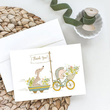 Load image into Gallery viewer, Whippet Greeting Cards -  Blank Note Cards – 8-Pack of Artist-Designed Cards with Envelopes