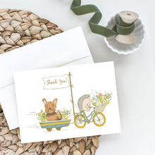 Load image into Gallery viewer, Yorkshire Terrier Greeting Cards -  Blank Note Cards – 8-Pack of Artist-Designed Cards with Envelopes