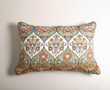 Load image into Gallery viewer, DaDa Bedding Bohemian Floral Paisley Garden Coral Teal Quilted Bedspread Set (LH1403)