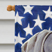 Load image into Gallery viewer, USA American Flag with Weimaraner Flag Canvas House Size