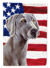 Load image into Gallery viewer, USA American Flag with Weimaraner Garden Flag – Decorative Outdoor Yard Flag