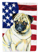 Load image into Gallery viewer, USA American Flag with Pug Garden Flag – Decorative Outdoor Yard Flag