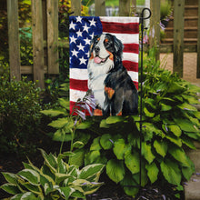 Load image into Gallery viewer, USA American Flag with Bernese Mountain Dog Garden Flag – Decorative Outdoor Yard Flag