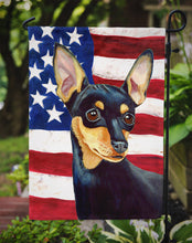 Load image into Gallery viewer, USA American Flag with Min Pin Garden Flag – Decorative Outdoor Yard Flag