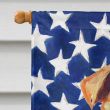 Load image into Gallery viewer, USA American Flag with Airedale Flag Canvas House Size