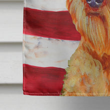 Load image into Gallery viewer, USA American Flag with Airedale Flag Canvas House Size