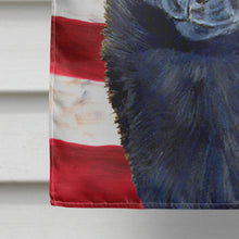 Load image into Gallery viewer, USA American Flag with Schipperke Flag Canvas House Size