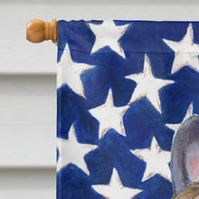 Load image into Gallery viewer, USA American Flag with French Bulldog Flag Canvas House Size
