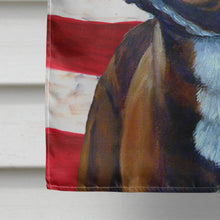 Load image into Gallery viewer, USA American Flag with French Bulldog Flag Canvas House Size