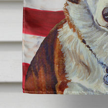 Load image into Gallery viewer, USA American Flag with Corgi Flag Canvas House Size
