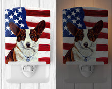 Load image into Gallery viewer, USA American Flag with Corgi Ceramic Night Light LH9011CNL