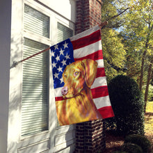 Load image into Gallery viewer, USA American Flag with Vizsla Flag Canvas House Size