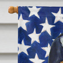 Load image into Gallery viewer, USA American Flag with Basset Hound Flag Canvas House Size