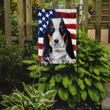 Load image into Gallery viewer, USA American Flag with Basset Hound Garden Flag – Decorative Outdoor Yard Flag