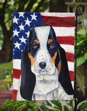 Load image into Gallery viewer, USA American Flag with Basset Hound Garden Flag – Decorative Outdoor Yard Flag
