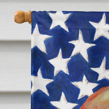 Load image into Gallery viewer, USA American Flag with Basset Hound Flag Canvas House Size