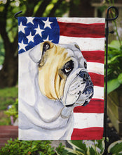 Load image into Gallery viewer, USA American Flag with English Bulldog Garden Flag – Decorative Outdoor Yard Flag