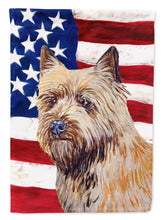 Load image into Gallery viewer, USA American Flag with Cairn Terrier Garden Flag – Decorative Outdoor Yard Flag