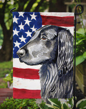 Load image into Gallery viewer, USA American Flag with Flat Coated Retriever Garden Flag – Decorative Outdoor Yard Flag