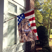Load image into Gallery viewer, USA American Flag with Newfoundland Flag Canvas House Size