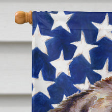 Load image into Gallery viewer, USA American Flag with Newfoundland Flag Canvas House Size