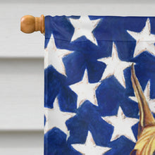 Load image into Gallery viewer, USA American Flag with Great Dane Flag Canvas House Size