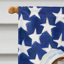 Load image into Gallery viewer, USA American Flag with Great Dane Flag Canvas House Size