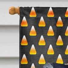 Load image into Gallery viewer, Leonberger Candy Corn Halloween Portrait Flag Canvas House Size