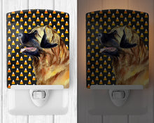 Load image into Gallery viewer, Leonberger Candy Corn Halloween Portrait Ceramic Night Light LH9043CNL