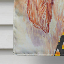 Load image into Gallery viewer, Petit Basset Griffon Vendeen Candy Corn Halloween  Flag Canvas House Size