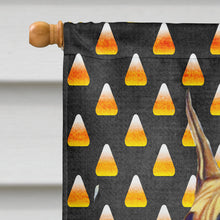 Load image into Gallery viewer, Great Dane Candy Corn Halloween Portrait Flag Canvas House Size