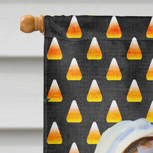 Load image into Gallery viewer, Great Dane Candy Corn Halloween Portrait Flag Canvas House Size