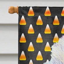 Load image into Gallery viewer, Westie Candy Corn Halloween Portrait Flag Canvas House Size
