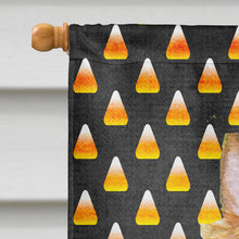 Load image into Gallery viewer, Silky Terrier Candy Corn Halloween Portrait Flag Canvas House Size