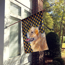 Load image into Gallery viewer, Australian Cattle Dog Candy Corn Halloween Portrait Flag Canvas House Size