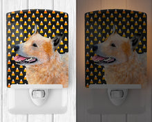 Load image into Gallery viewer, Australian Cattle Dog Candy Corn Halloween Portrait Ceramic Night Light LH9058CNL