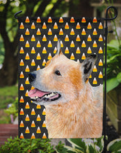 Load image into Gallery viewer, Australian Cattle Dog Candy Corn Halloween Portrait Garden Flag – Decorative Outdoor Yard Flag