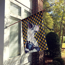 Load image into Gallery viewer, Great Dane Candy Corn Halloween Portrait Flag Canvas House Size