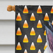 Load image into Gallery viewer, Great Dane Candy Corn Halloween Portrait Flag Canvas House Size