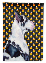 Load image into Gallery viewer, Great Dane Candy Corn Halloween Portrait Flag Canvas House Size